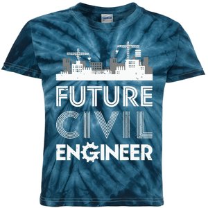 Future Civil Engineer Men Women Engineering Student Gifts Kids Tie-Dye T-Shirt