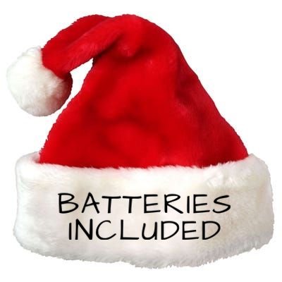 Fully Charged, Electric Powered Cars, Funny Electric Vehicle Premium Christmas Santa Hat