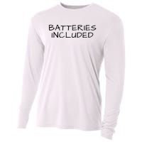 Fully Charged, Electric Powered Cars, Funny Electric Vehicle Cooling Performance Long Sleeve Crew