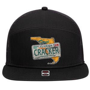 Florida Cracker Endangered Species Florida Native 7 Panel Mesh Trucker Snapback Hat