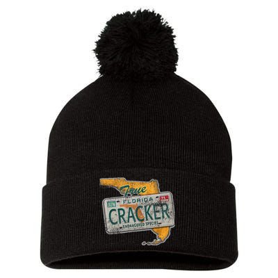 Florida Cracker Endangered Species Florida Native Pom Pom 12in Knit Beanie