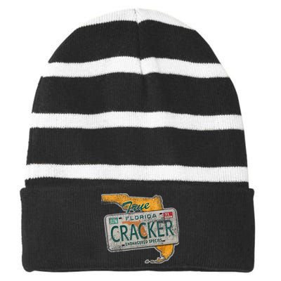 Florida Cracker Endangered Species Florida Native Striped Beanie with Solid Band