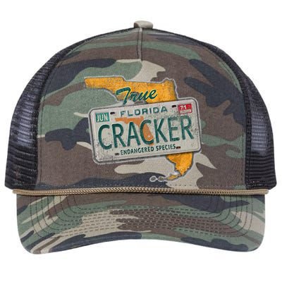 Florida Cracker Endangered Species Florida Native Retro Rope Trucker Hat Cap