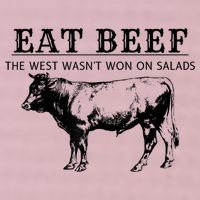 Funny Cow Eat Beef The West Wasn't Won On Salads 25L Jumbo Tote