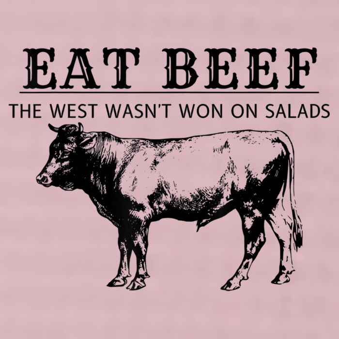 Funny Cow Eat Beef The West Wasn't Won On Salads 25L Jumbo Tote