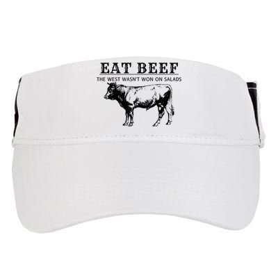Funny Cow Eat Beef The West Wasn't Won On Salads Adult Drive Performance Visor