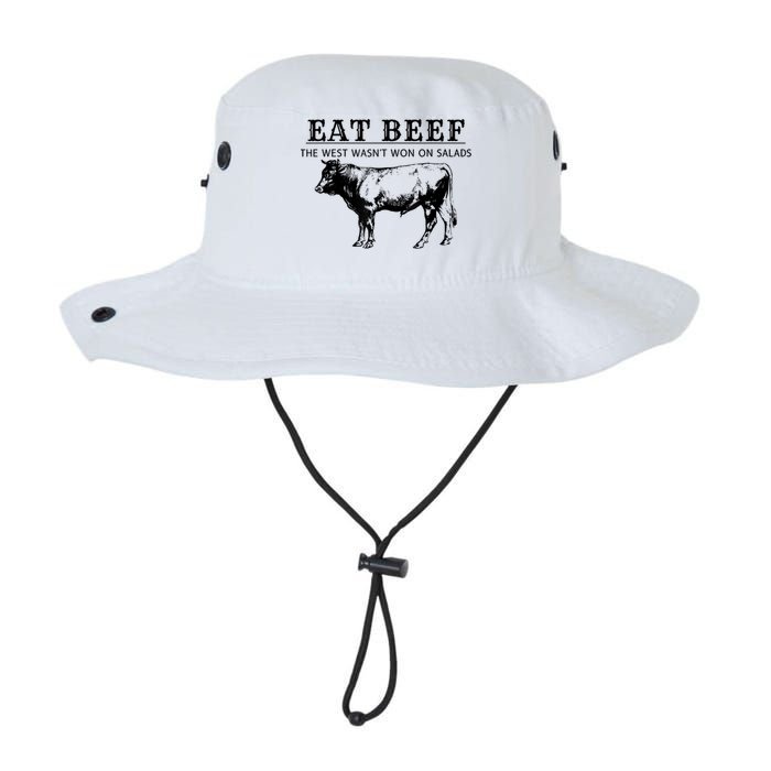 Funny Cow Eat Beef The West Wasn't Won On Salads Bucket Hat