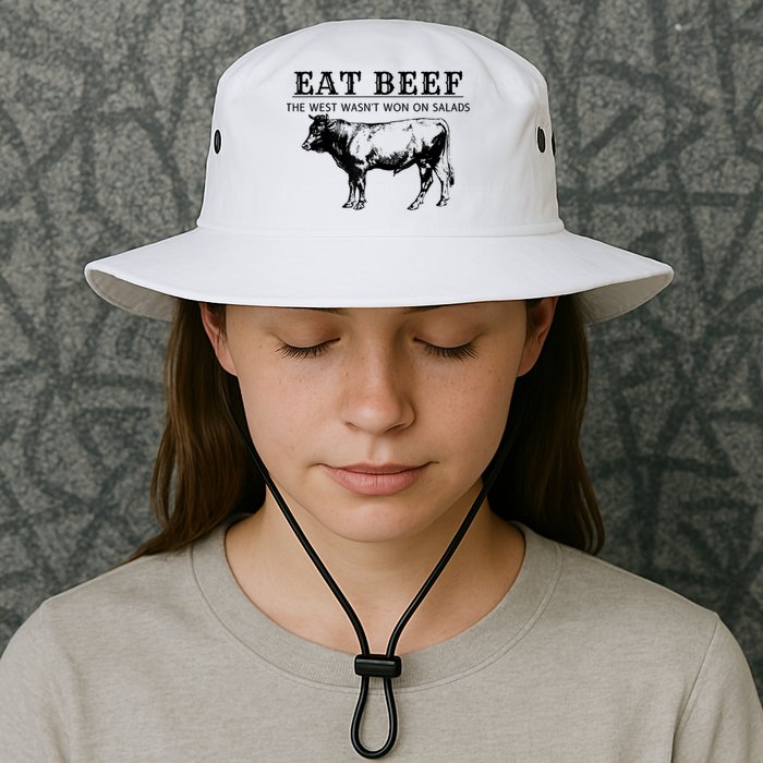 Funny Cow Eat Beef The West Wasn't Won On Salads Bucket Hat