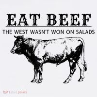 Funny Cow Eat Beef The West Wasn't Won On Salads Mug