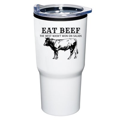 Funny Cow Eat Beef The West Wasn't Won On Salads Tumbler
