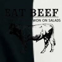 Funny Cow Eat Beef The West Wasn't Won On Salads Infant Baby Jersey Bodysuit