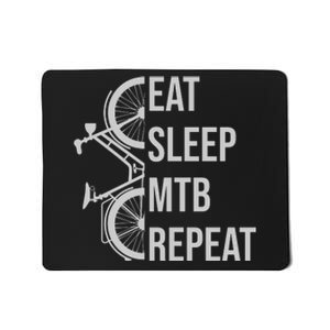 Funny Cycling Eat Sleep MTB Repeat Gift Mousepad