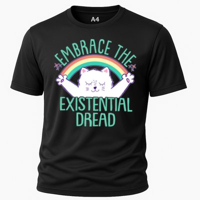Funny Cat Embrace The Existential Dread Performance Shirt