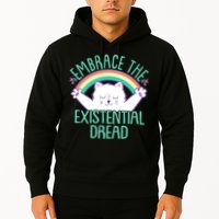 Funny Cat Embrace The Existential Dread Hoodie