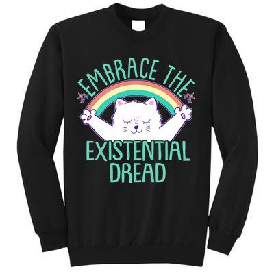 Funny Cat Embrace The Existential Dread Sweatshirt
