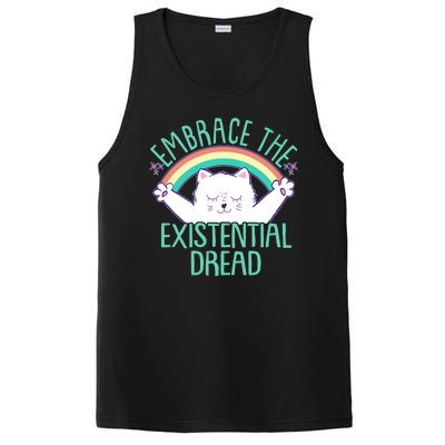 Funny Cat Embrace The Existential Dread PosiCharge Competitor Tank