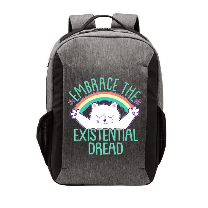 Funny Cat Embrace The Existential Dread Vector Backpack