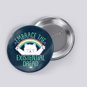 Funny Cat Embrace The Existential Dread Button