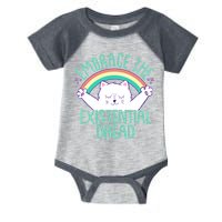Funny Cat Embrace The Existential Dread Infant Baby Jersey Bodysuit