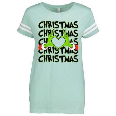 Funny Christmas Elf Christmas For Kids Enza Ladies Jersey Football T-Shirt