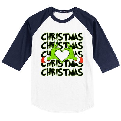 Funny Christmas Elf Christmas For Kids Baseball Sleeve Shirt