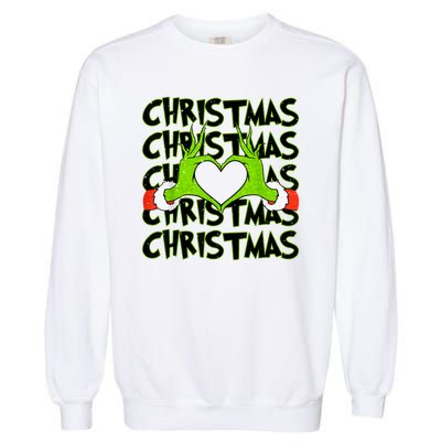 Funny Christmas Elf Christmas For Kids Garment-Dyed Sweatshirt