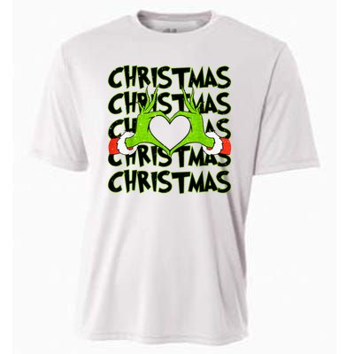 Funny Christmas Elf Christmas For Kids Cooling Performance Crew T-Shirt