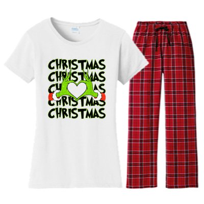 Funny Christmas Elf Christmas For Kids Women's Flannel Pajama Set