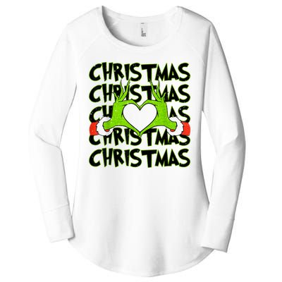 Funny Christmas Elf Christmas For Kids Women's Perfect Tri Tunic Long Sleeve Shirt