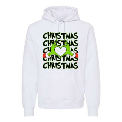 Funny Christmas Elf Christmas For Kids Premium Hoodie