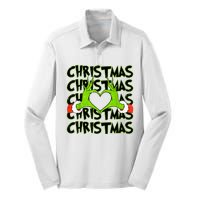 Funny Christmas Elf Christmas For Kids Silk Touch Performance Long Sleeve Polo