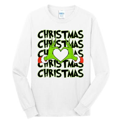 Funny Christmas Elf Christmas For Kids Tall Long Sleeve T-Shirt