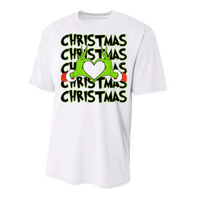 Funny Christmas Elf Christmas For Kids Performance Sprint T-Shirt