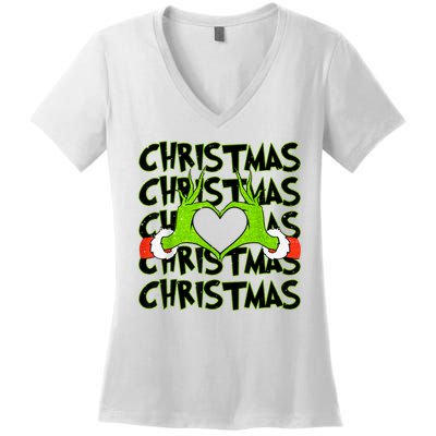 Funny Christmas Elf Christmas For Kids Women's V-Neck T-Shirt