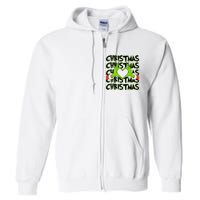 Funny Christmas Elf Christmas For Kids Full Zip Hoodie