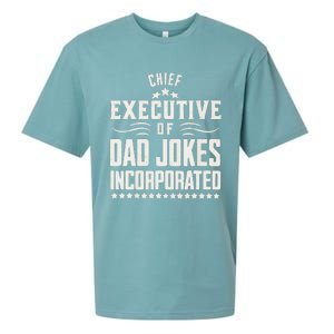 Funny Chief Executive Of Dad Jokes Incorporated Sueded Cloud Jersey T-Shirt