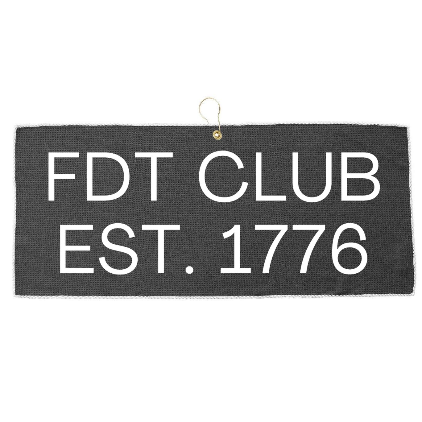 FDT CLUB EST. 1776 Large Microfiber Waffle Golf Towel