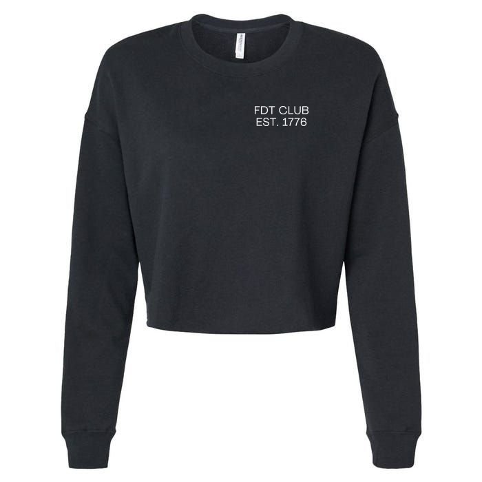 FDT CLUB EST. 1776 Cropped Pullover Crew