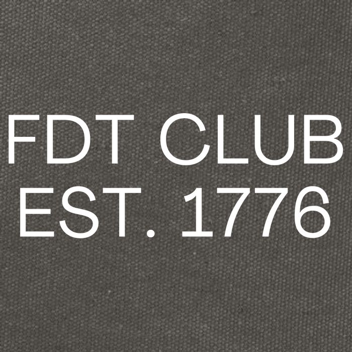 FDT CLUB EST. 1776 Cotton Canvas Backpack