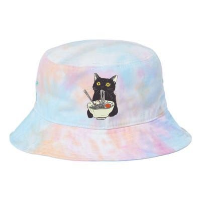 Funny Cat Eating Ramen Vintage Japanese Noodles Tie Dye Newport Bucket Hat