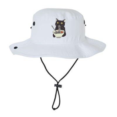 Funny Cat Eating Ramen Vintage Japanese Noodles Legacy Cool Fit Booney Bucket Hat