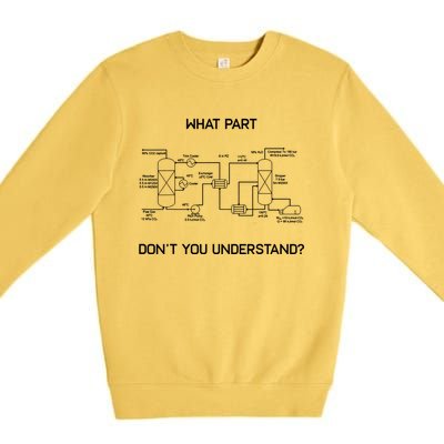 Funny Chemical Engineer Funny Gift Chemical Engineering Premium Crewneck Sweatshirt