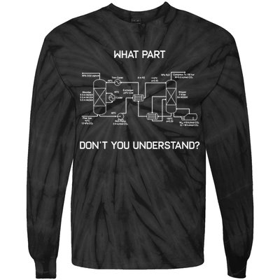 Funny Chemical Engineer Funny Gift Chemical Engineering Tie-Dye Long Sleeve Shirt