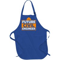 Future Civil Engineer Civil Engineer Dad Gift Full-Length Apron With Pockets