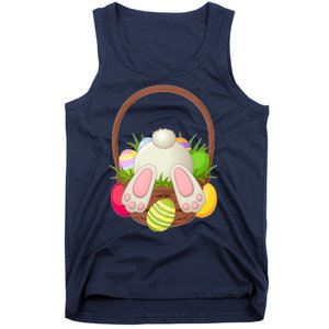 Funny Cute Easter Bunny Bottom Basket Easter Eggs Tank Top