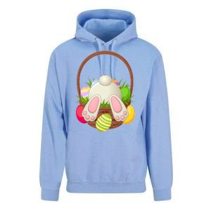 Funny Cute Easter Bunny Bottom Basket Easter Eggs Unisex Surf Hoodie