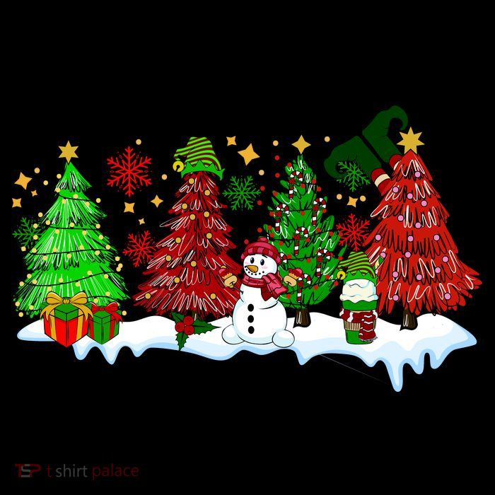 Funny Christmas Elf In Tree With Snowman Scene Impact Tech Backpack