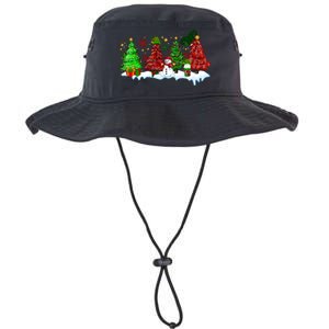 Funny Christmas Elf In Tree With Snowman Scene Legacy Cool Fit Booney Bucket Hat