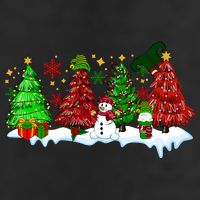 Funny Christmas Elf In Tree With Snowman Scene 11oz C Handle Ceramic Mug