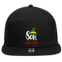 Funny Christmas Elf Son Of A Nutcracker 7 Panel Mesh Trucker Snapback Hat